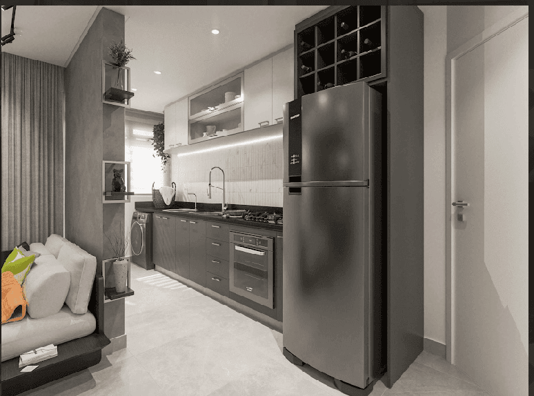 Apartamento 2 quartos com suíte e varanda gourmet - Fernão Dias